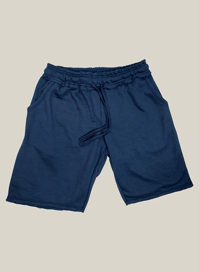 Bermuda Moletom Masculina WSS Azul