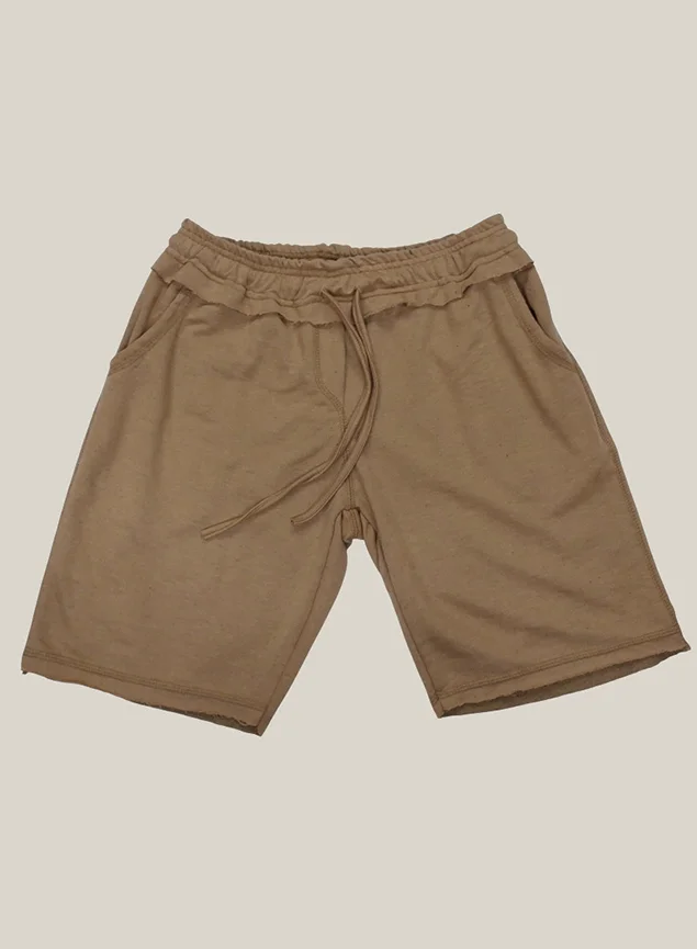 Bermuda Moletom Masculina WSS Marrom