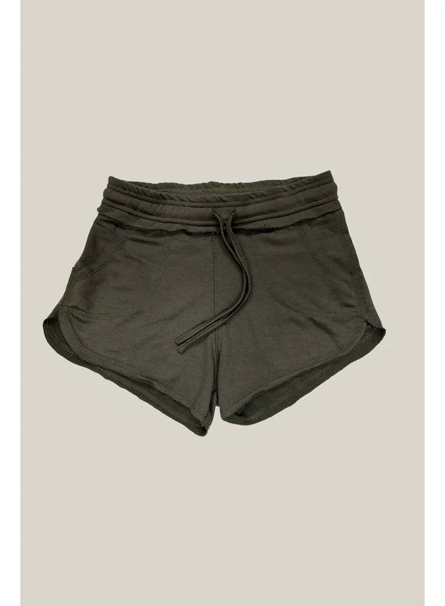 Short Moletom Feminino WSS Basic Verde
